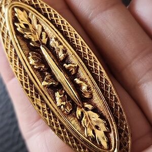 VTG Gold Leaf Brooch